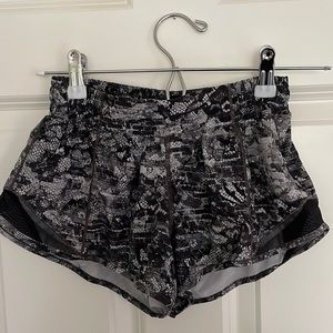 Lululemon hotty hot shorts snake print